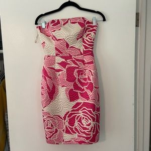 Lilly Pulitzer strapless cocktail dress, size 0